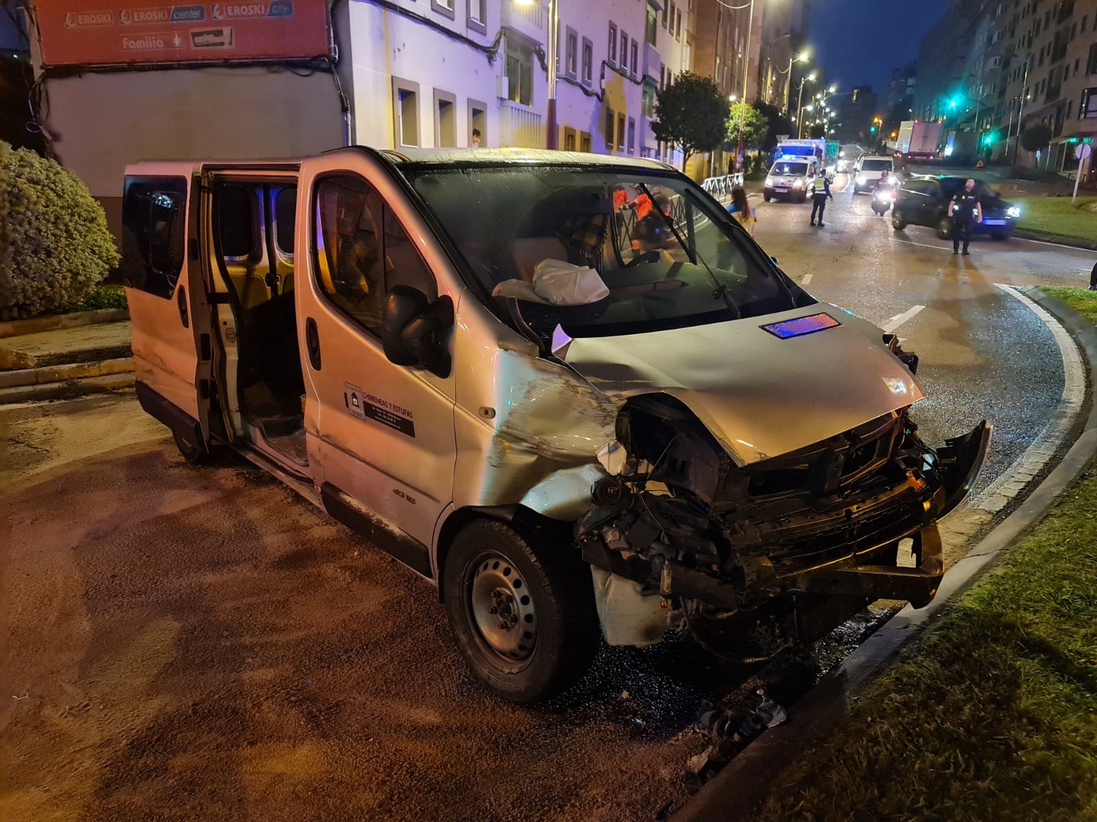 Dos aparatosos accidentes en la ciudad