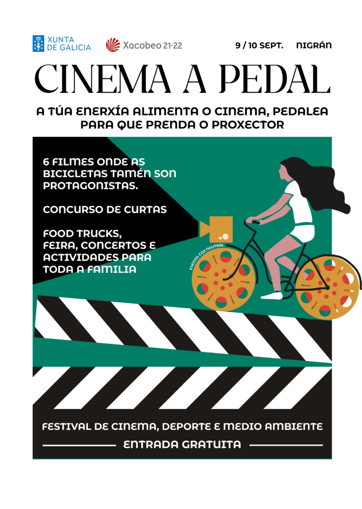 Nigrán presenta 'Cinema a Pedal', un festival con energía generada por ciclistas