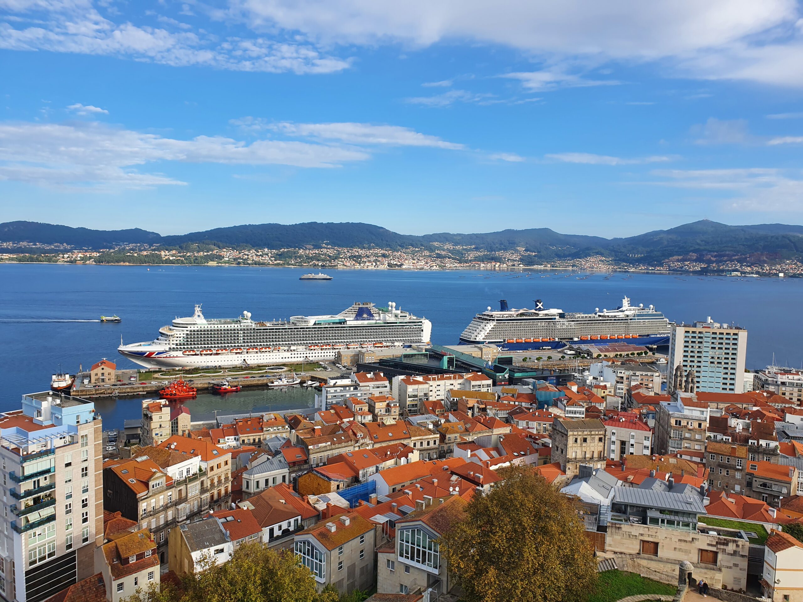 Triple escala de cruceros en Vigo