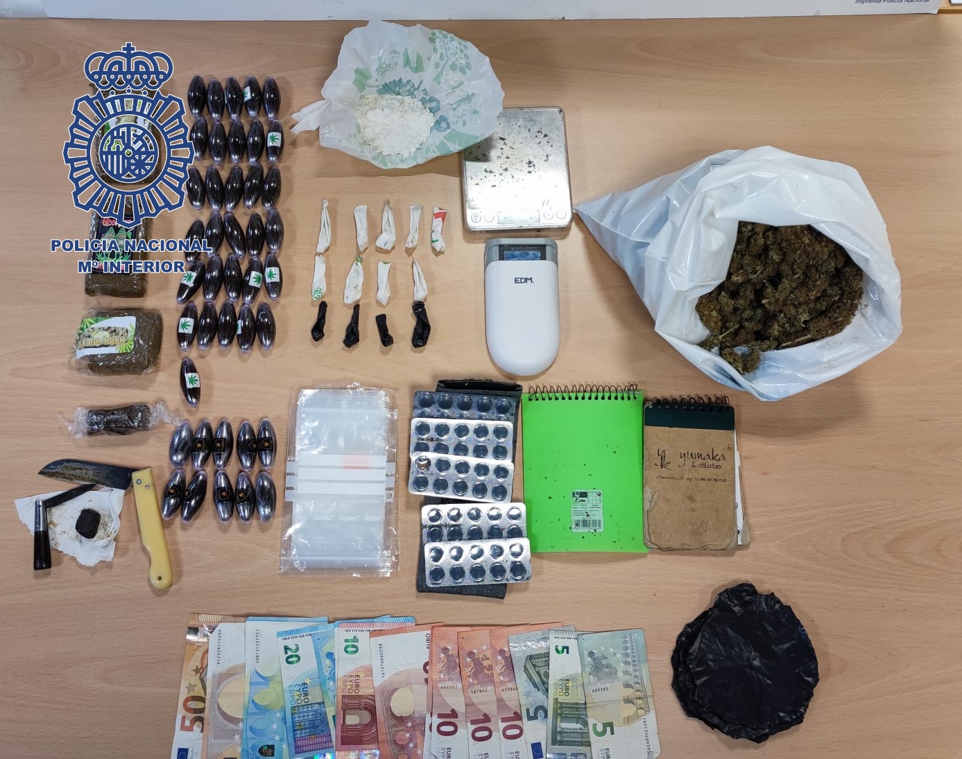 Vigo: la Policía Nacional detiene a un hombre por un presunto delito de tráfico de drogas