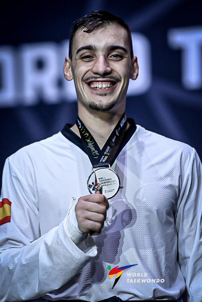 Iván García, subcampión do mundo absoluto de taekwondo