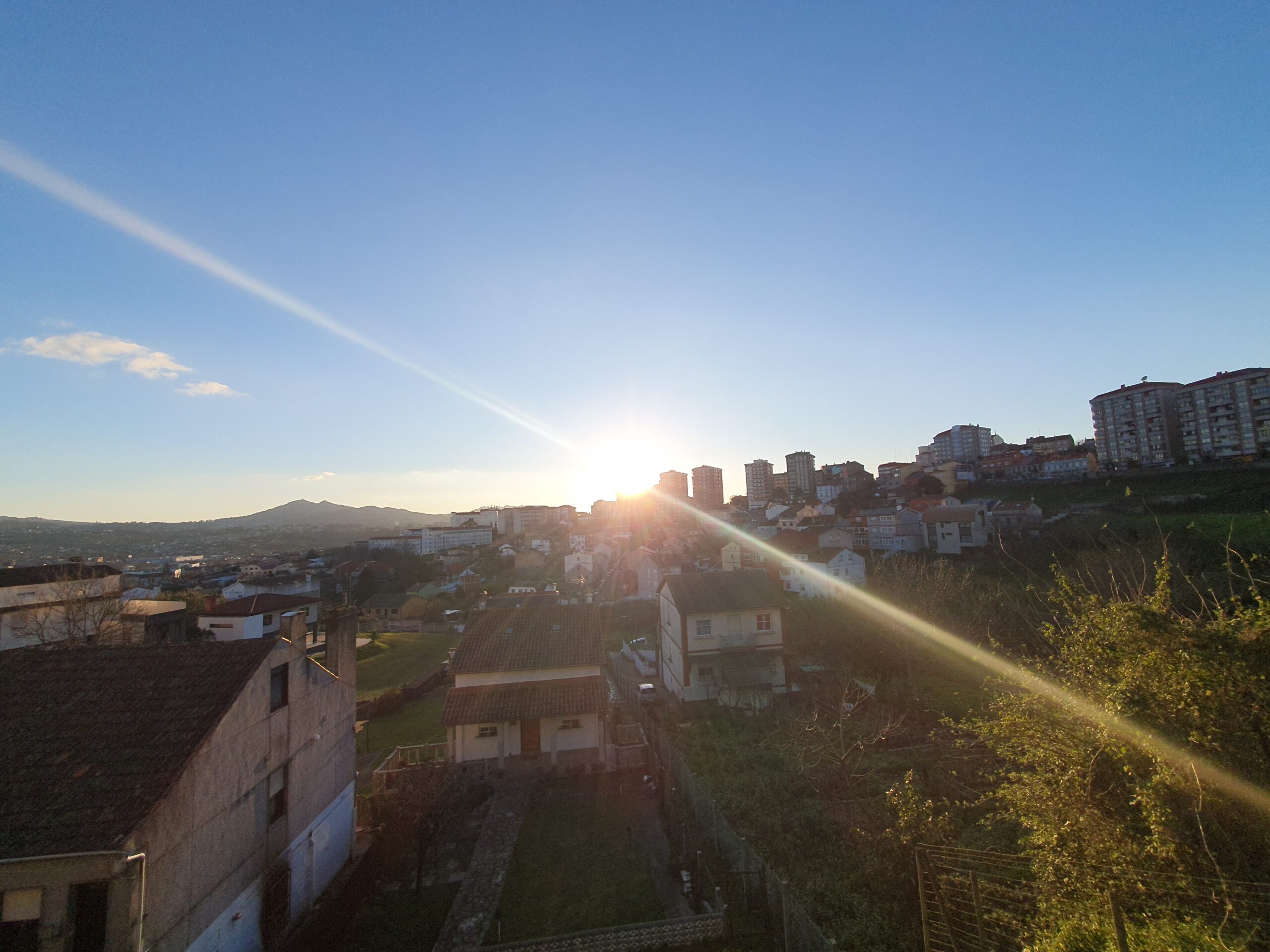 En Vigo, a 20 grados y con sol