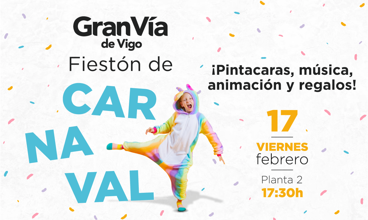 El Centro Comercial Gran Vía celebra el Carnaval con una gran fiesta gratuita