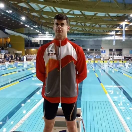 Juan Ferrón, nadador do Club Natación Mos, ao Campionato do Mundo