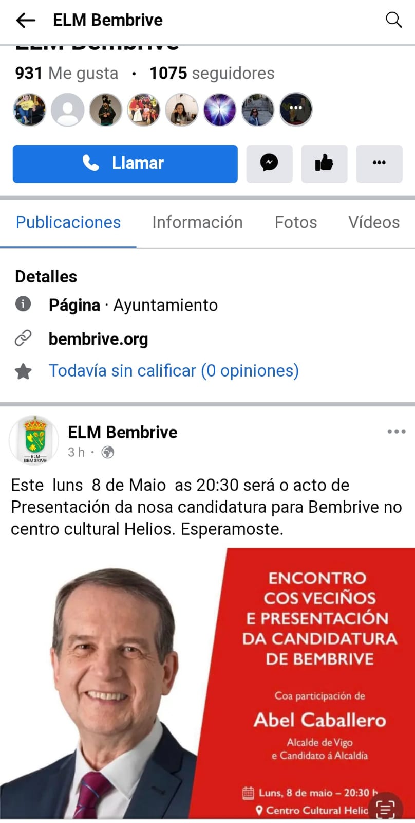 O BNG denunciará na Xunta Electoral o “uso partidista” da Entidade de Bembrive polo PSOE