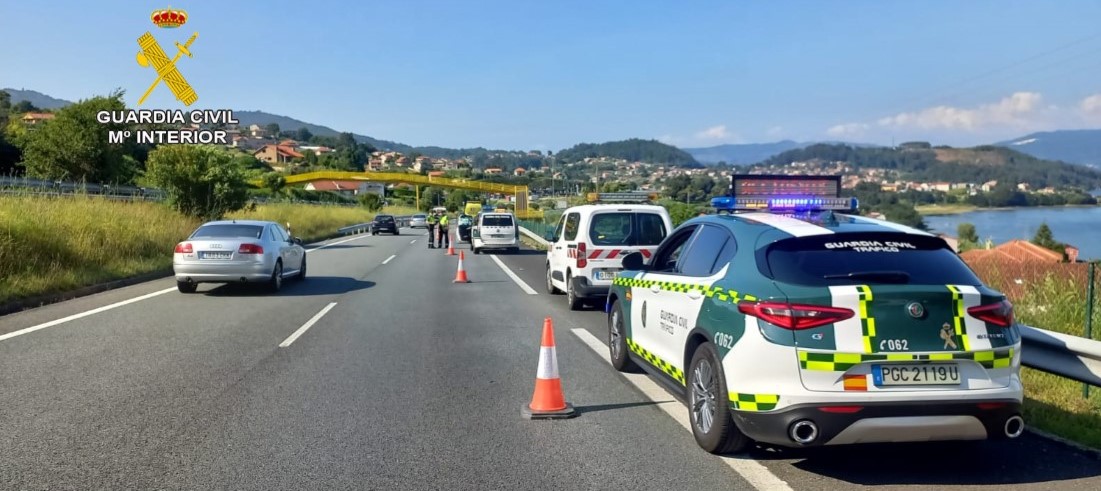 Positivo en cannabis el conductor de una grúa que acudió a un accidente en la AP-9
