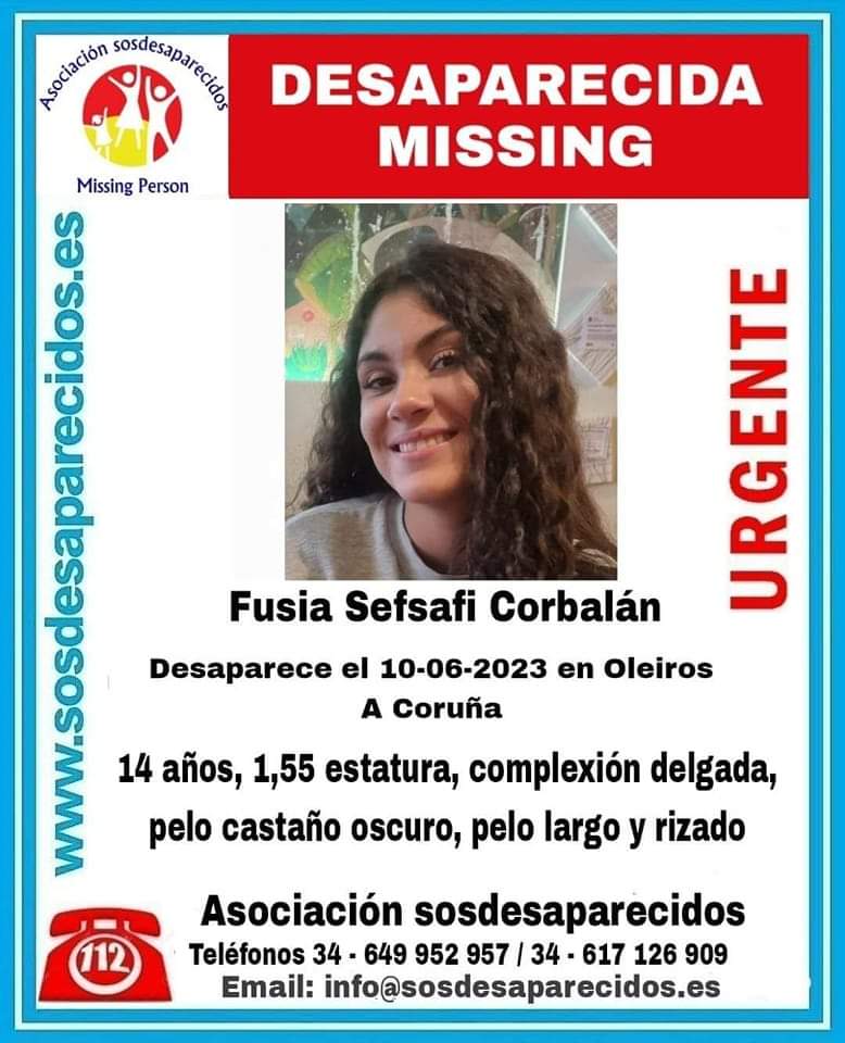 Buscan a una niña de 14 años desaparecida de su casa en Oleiros