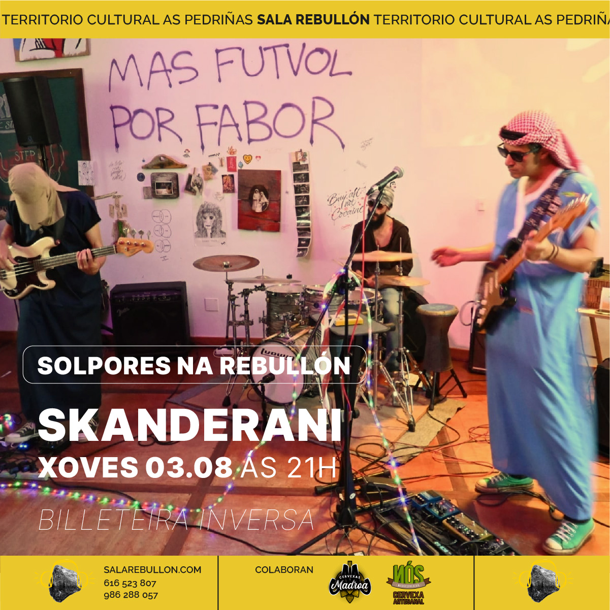Skanderani, este xoves nos 'Solpores da Rebullón'