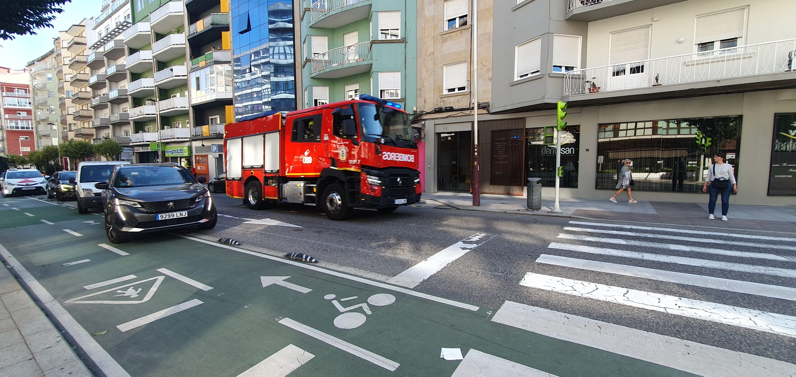 Policía Local y Bomberos disponen de once 'corredores de emergencia' para circular más rápido