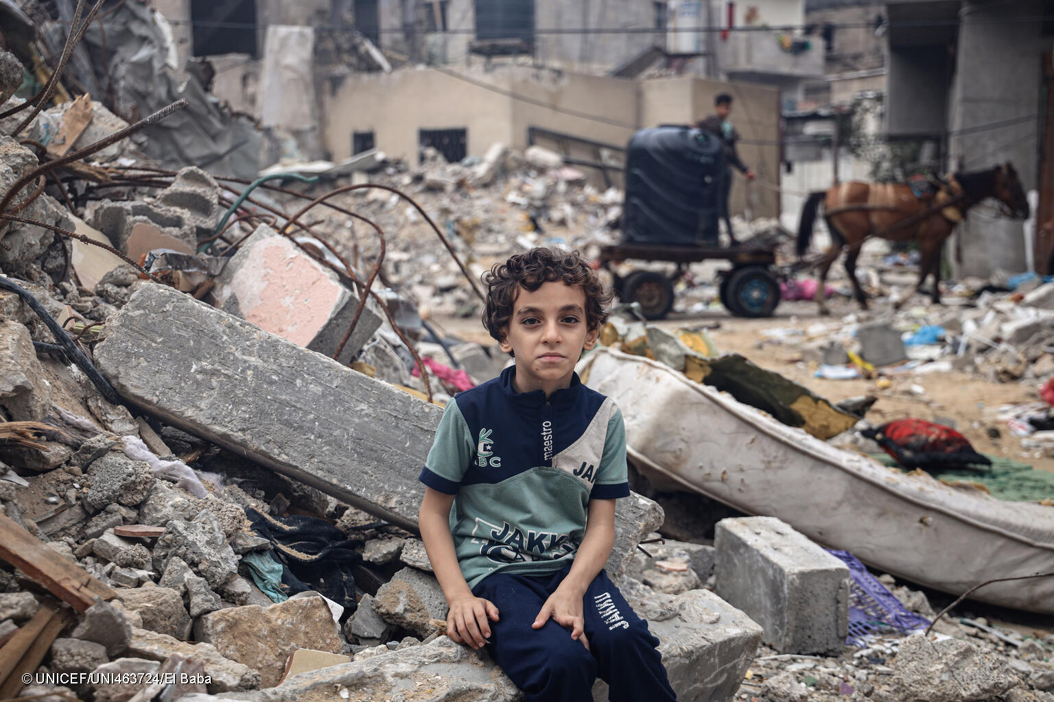 Unicef pide un alto el fuego en Gaza tras la muerte de 9.500 personas, 3.900 de ellas, niños