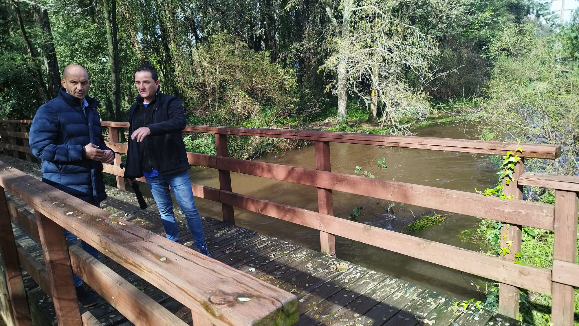 O Porriño acabará co 'perigo' das pontes de madeira do sendeiro do Louro