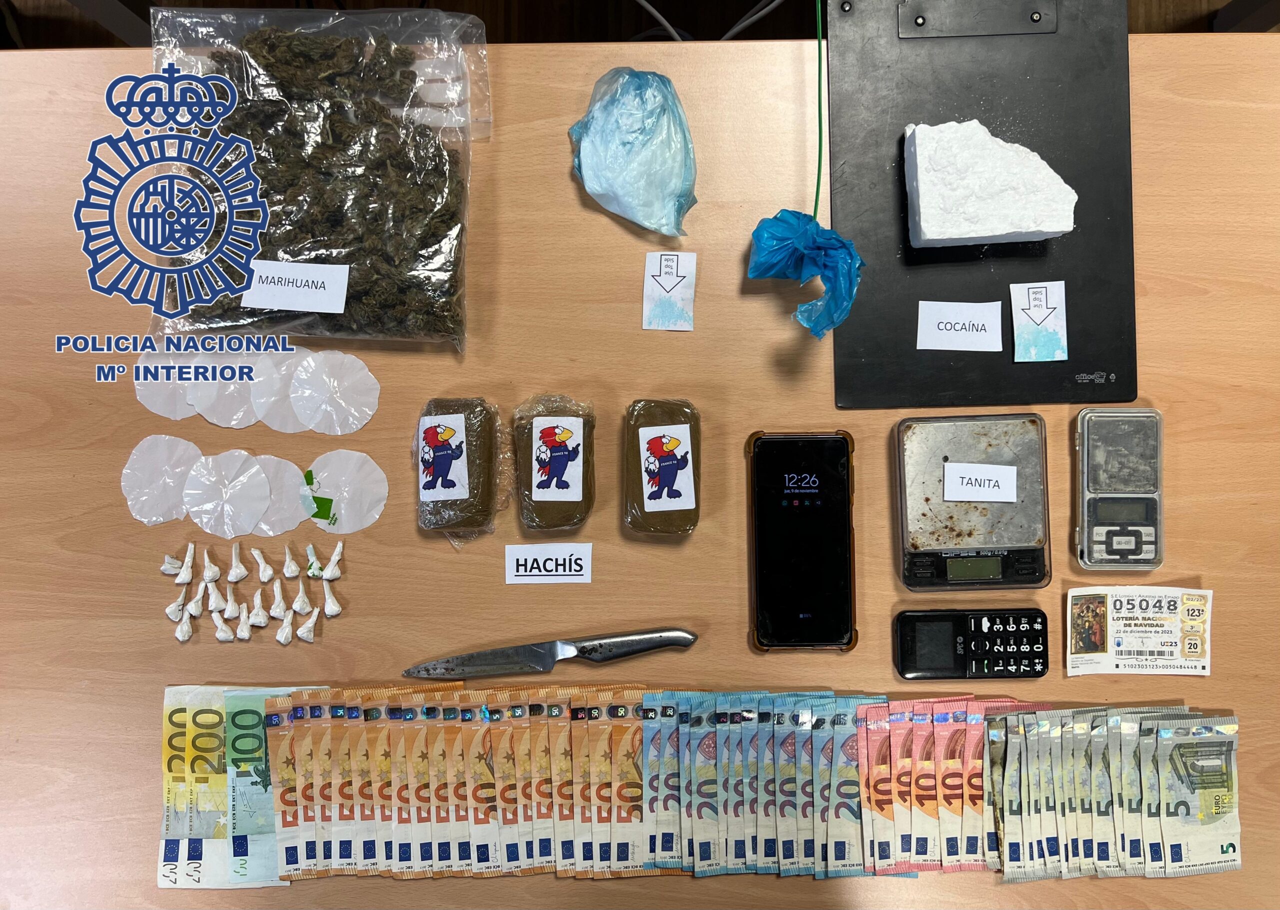 Arrestado en Barreiro y erradicado un punto de tráfico de drogas