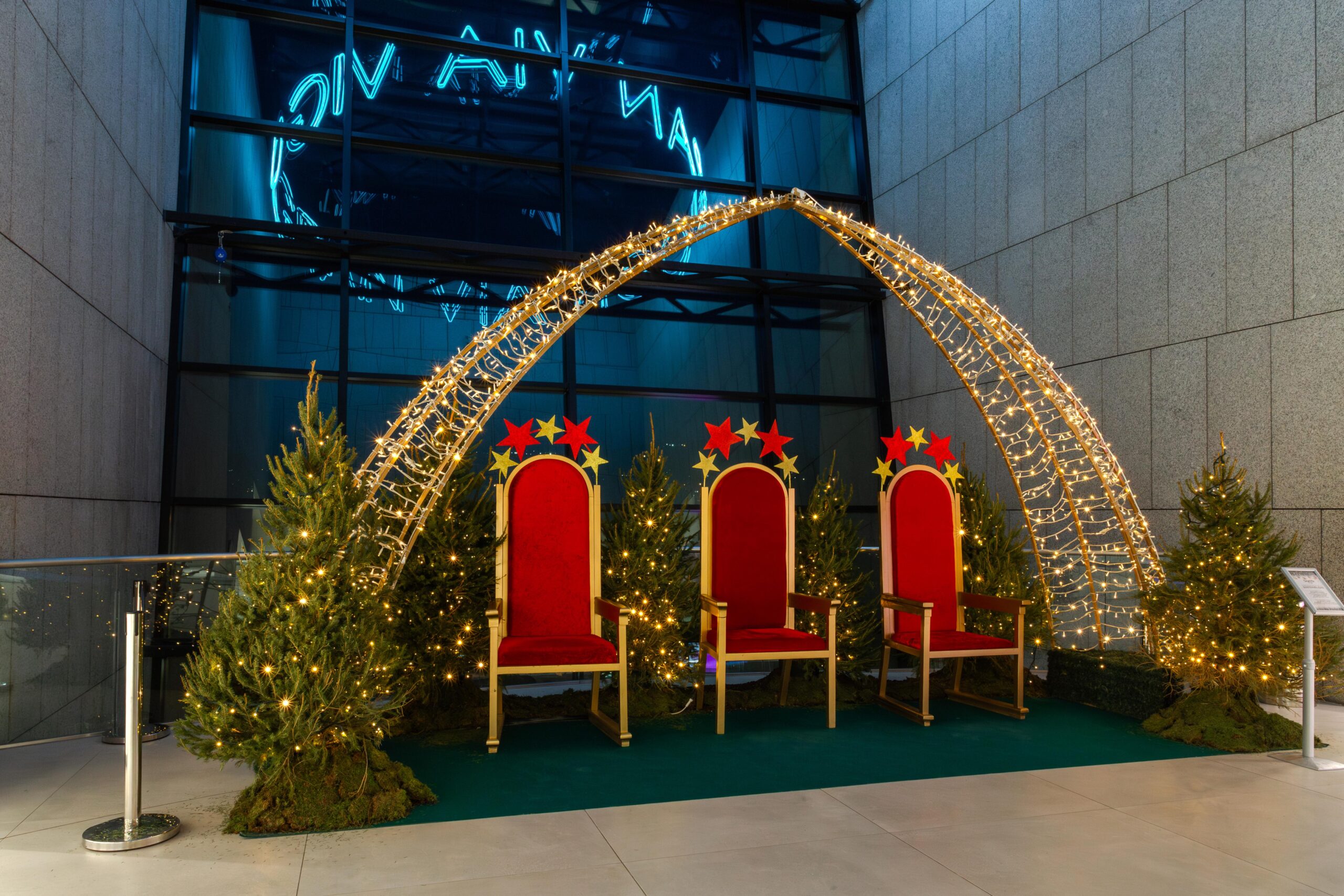 Papá Noel y los Reyes Magos en el Centro Comercial Gran Vía