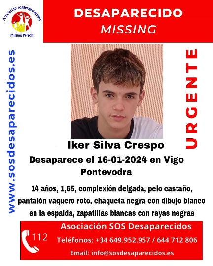 Buscan a un chico de 14 años desaparecido en Vigo