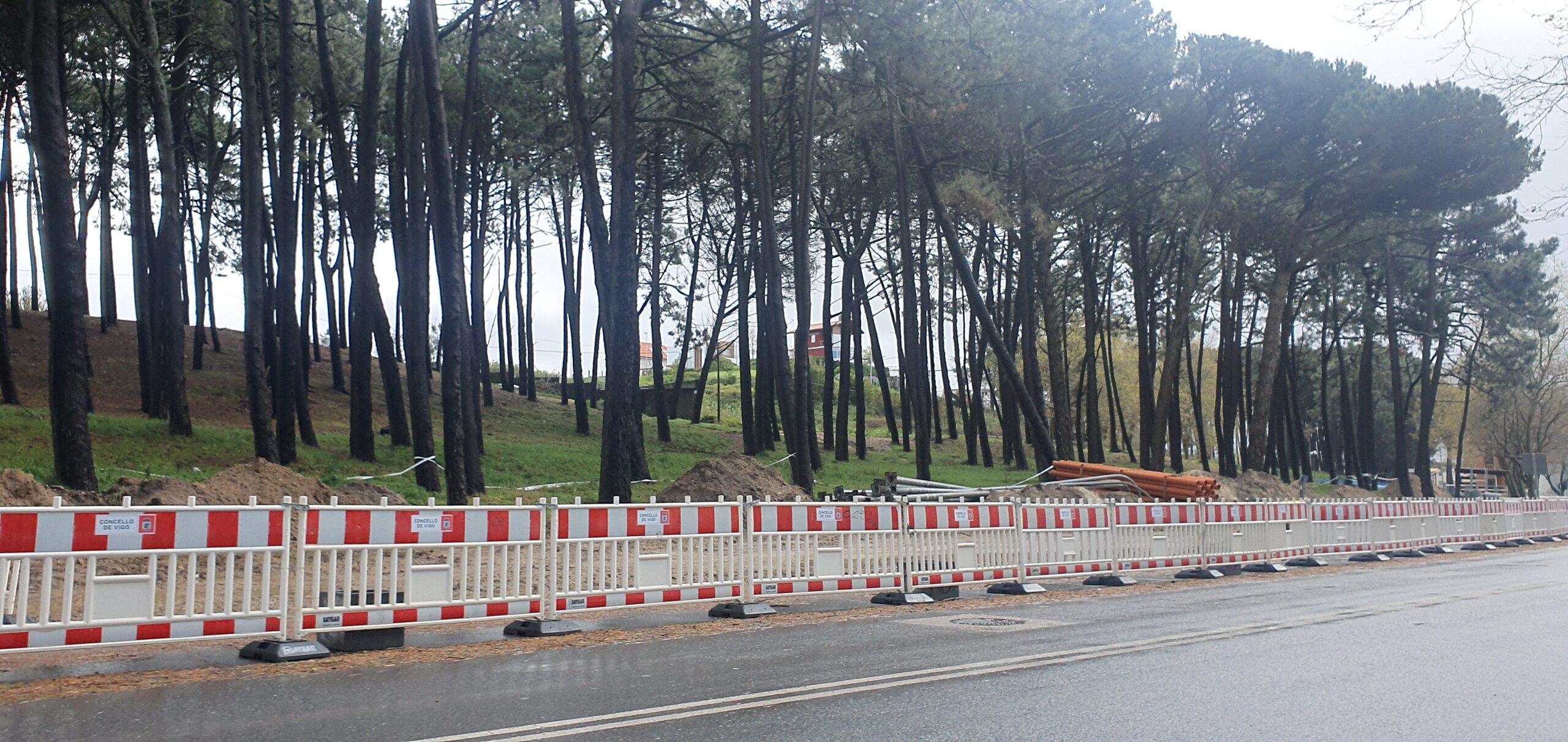 Ya están en marcha las obras en la Avenida de Samil: durarán hasta diciembre