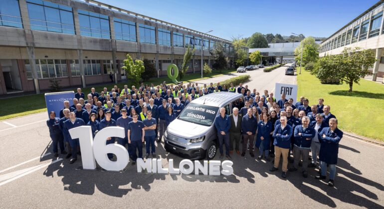 Un 'Fiat E-Doblò', el Vehículo 16 Millones de Stellantis Vigo