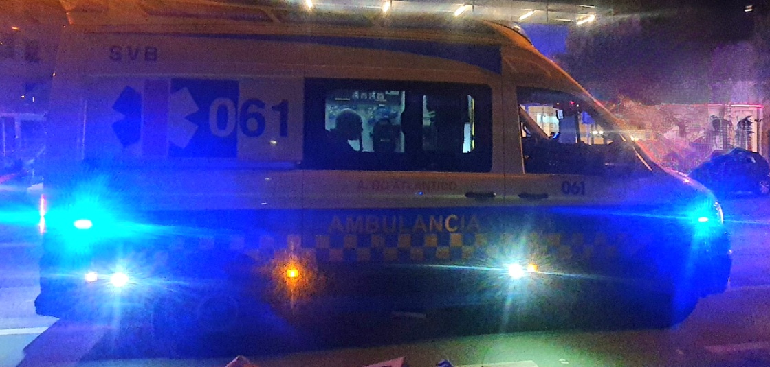 Dos hombres heridos en un accidente de tráfico en Vigo