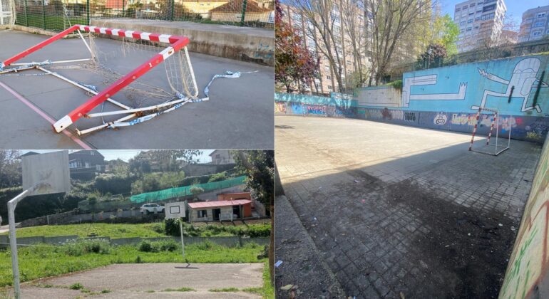 Exigen un plan urgente para reparar el "abandono" de las pistas deportivas de Vigo