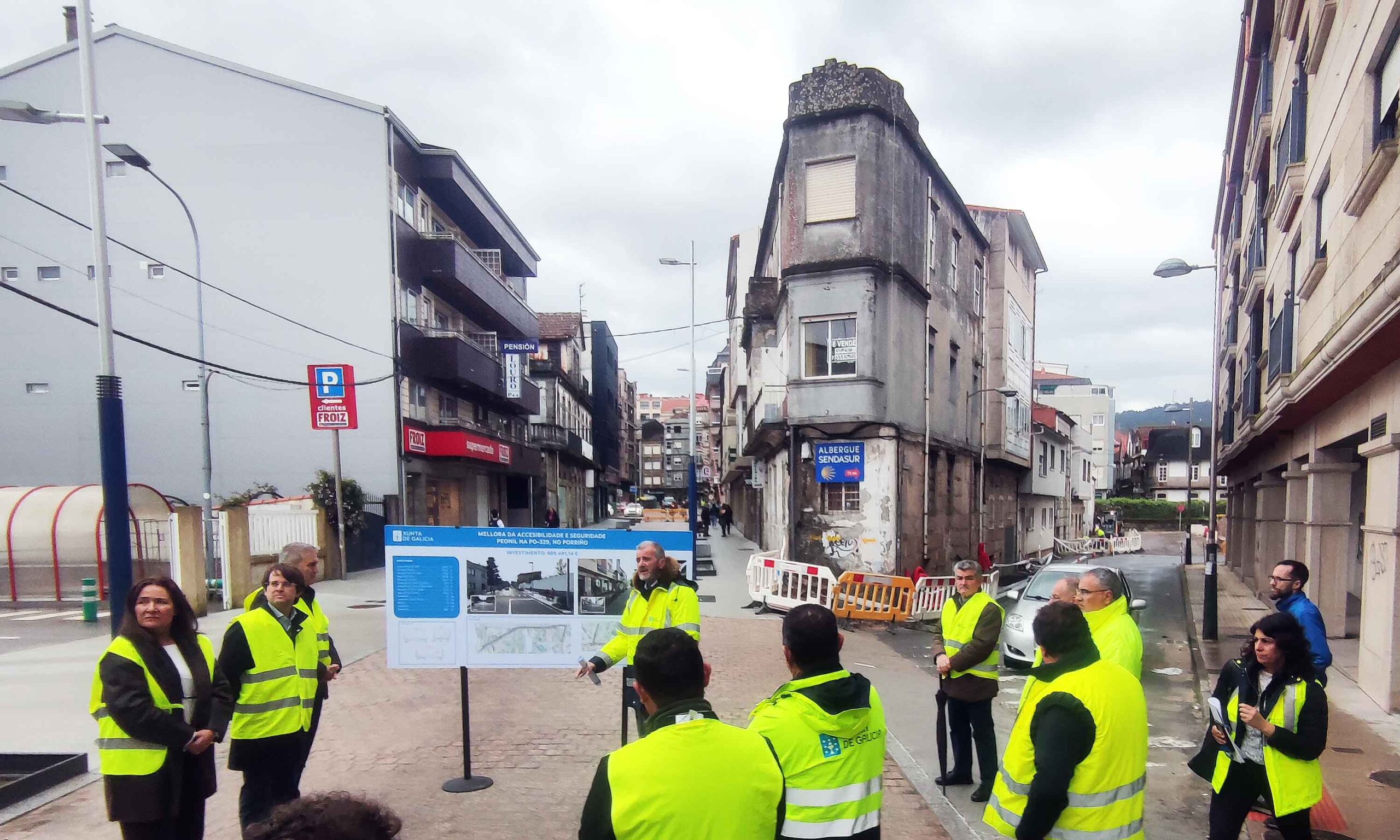 O Porriño rematará este mes a humanización das rúas Progreso e Buenos Aires