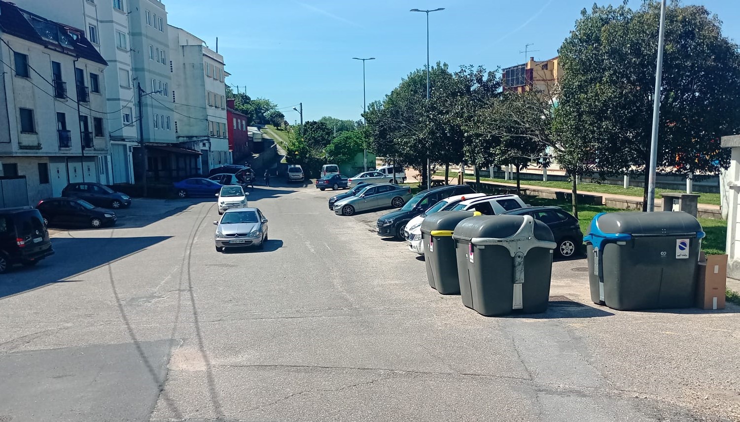 Cierre de la rúa Estación, en Chapela