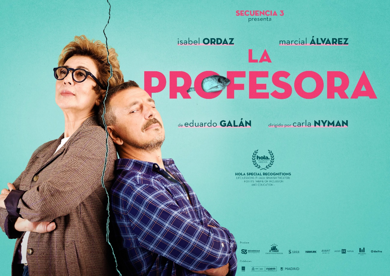 Isabel Ordaz y Marcial Álvarez estrenan "La Profesora", este jueves en Vigo
