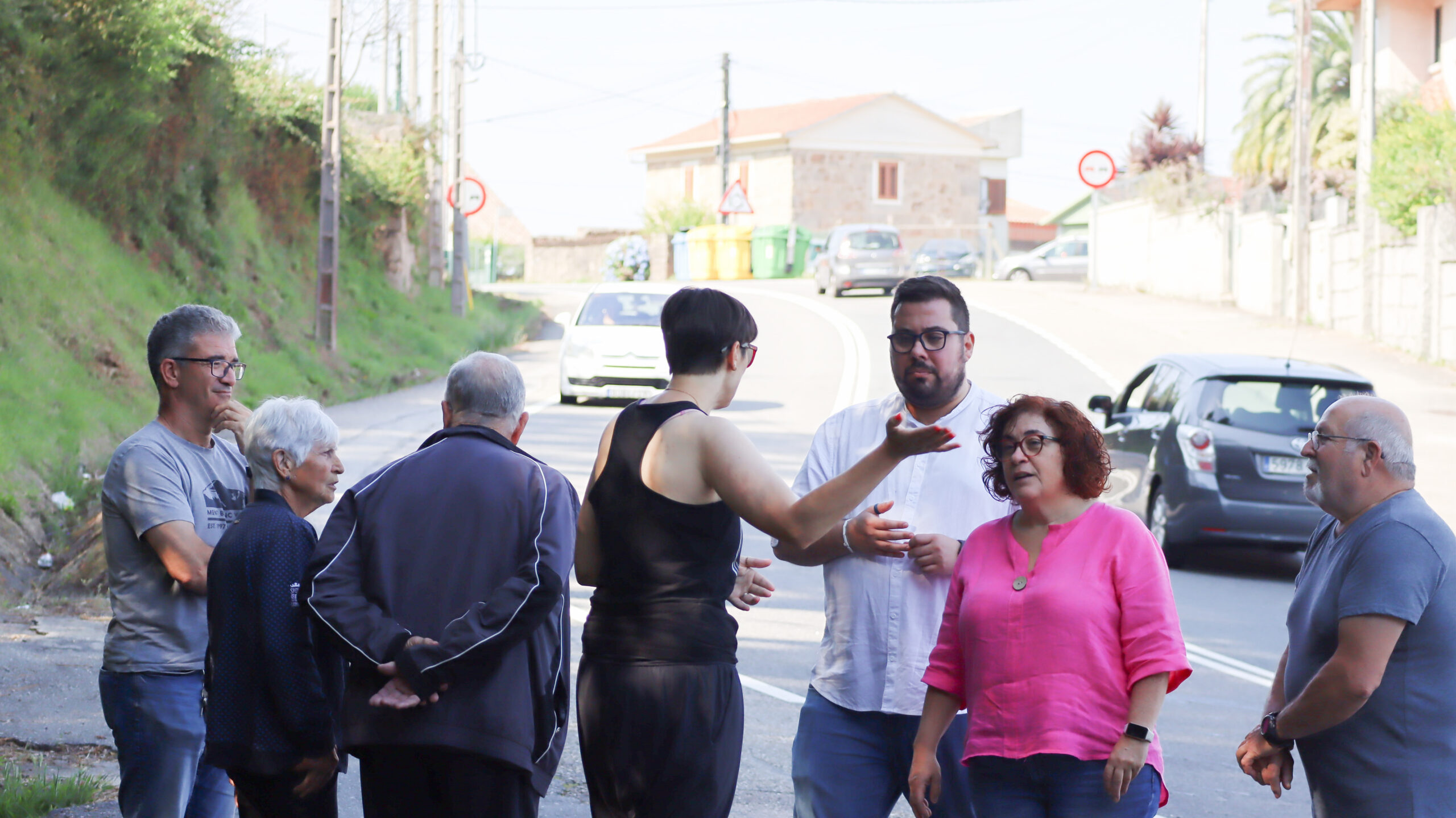 O BNG reclama á Xunta pasos seguros para os peóns na estrada de Camposancos
