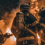 Arde un edificio en el centro de Pontevedra