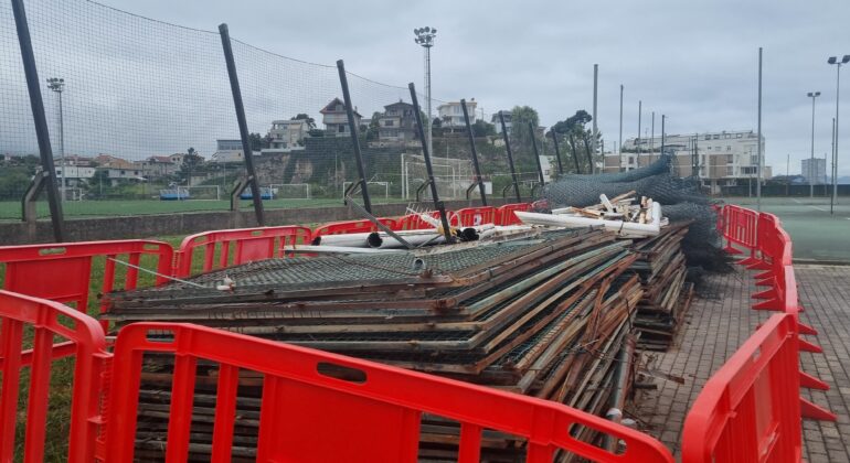 Alertan del "abandono total" de las instalaciones de tenis de Samil