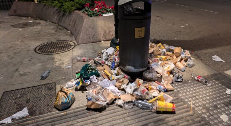 El mercado Cíes Market ha causado un "impacto irreparable" en el jardín y árboles de la Alameda