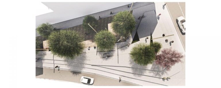 Las obras de humanización de la rúa San Roque encaran su recta final