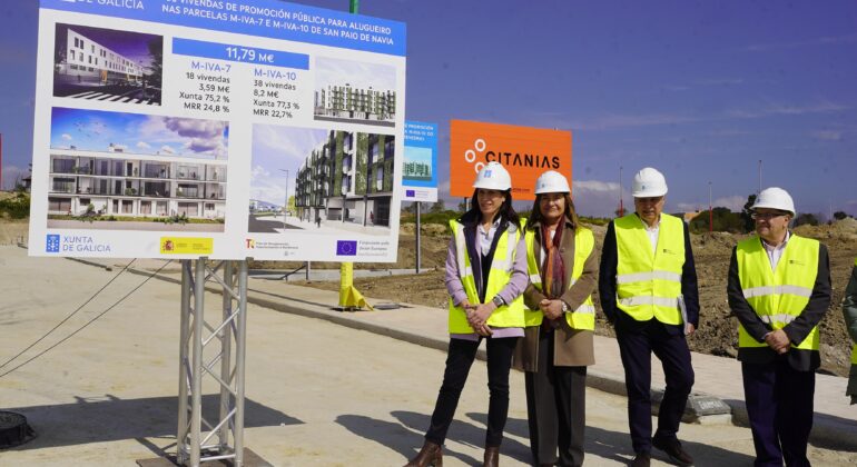 Comeza en Navia a construción de dous edificios, para 56 vivendas de promoción pública