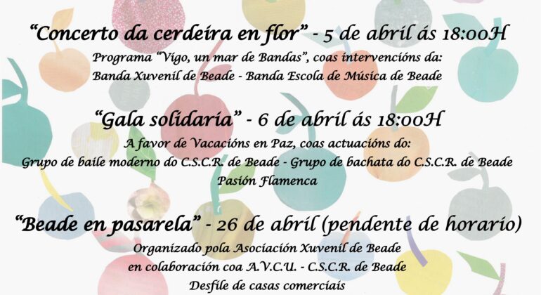 Continúa a programación de 'Cereixa en Flor', en Beade
