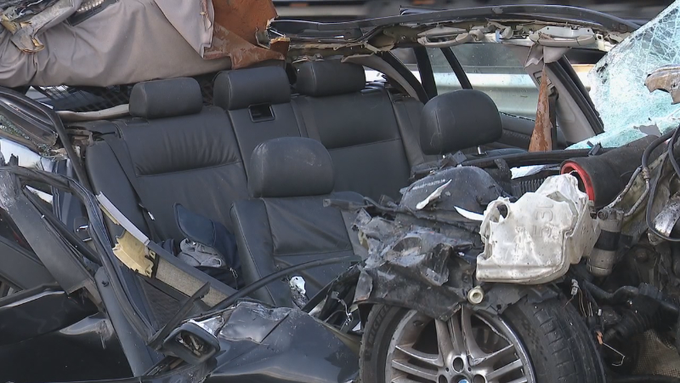 Un ferido grave nun aterrecedor accidente na AP9