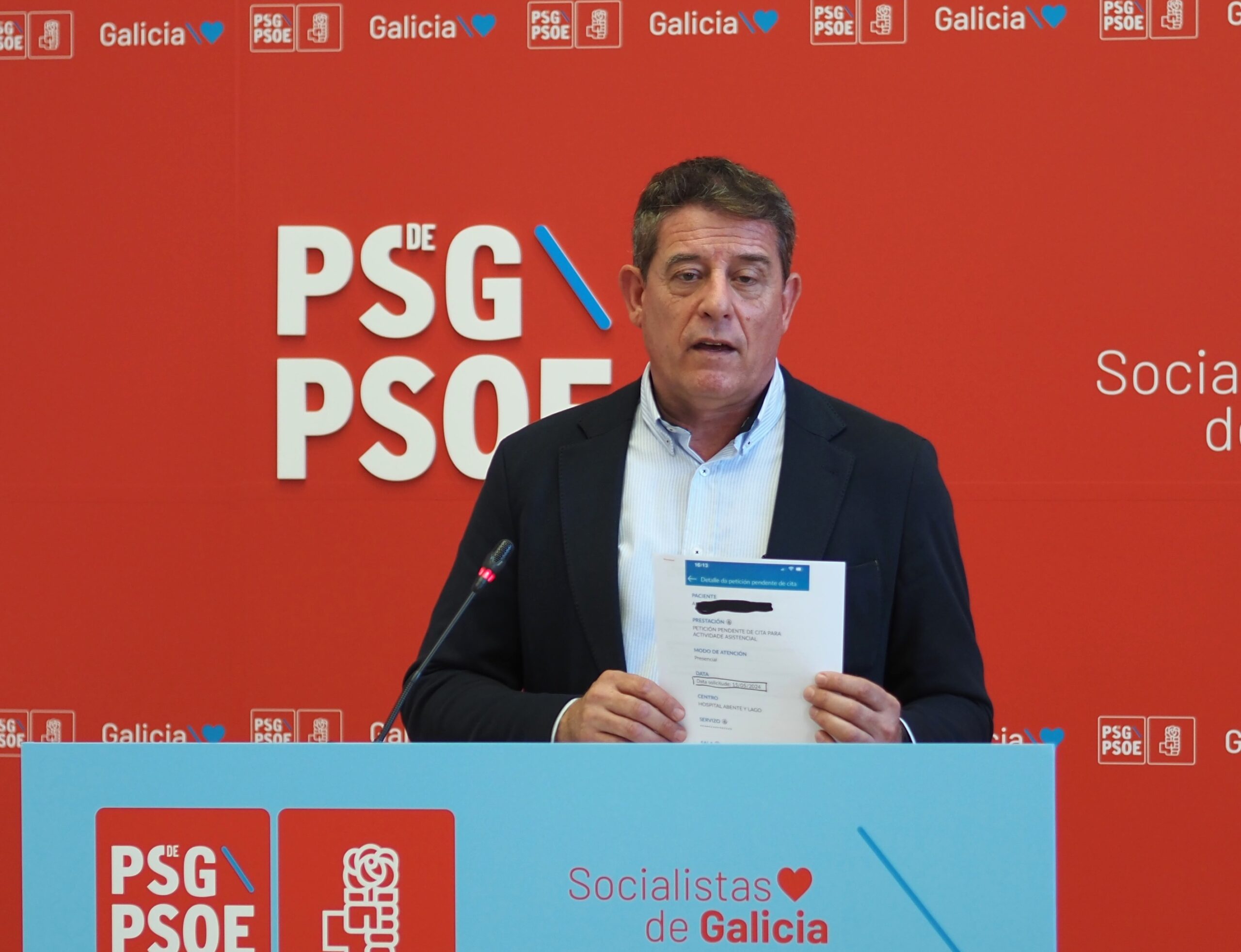 Besteiro propón garantir, por lei, as citas médicas nun máximo de 48 horas