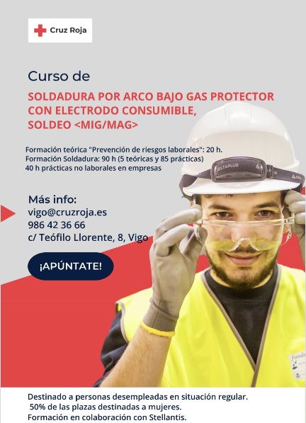 Curso de soldadura, con 40 horas de prácticas, en colaboracion con Stellantis