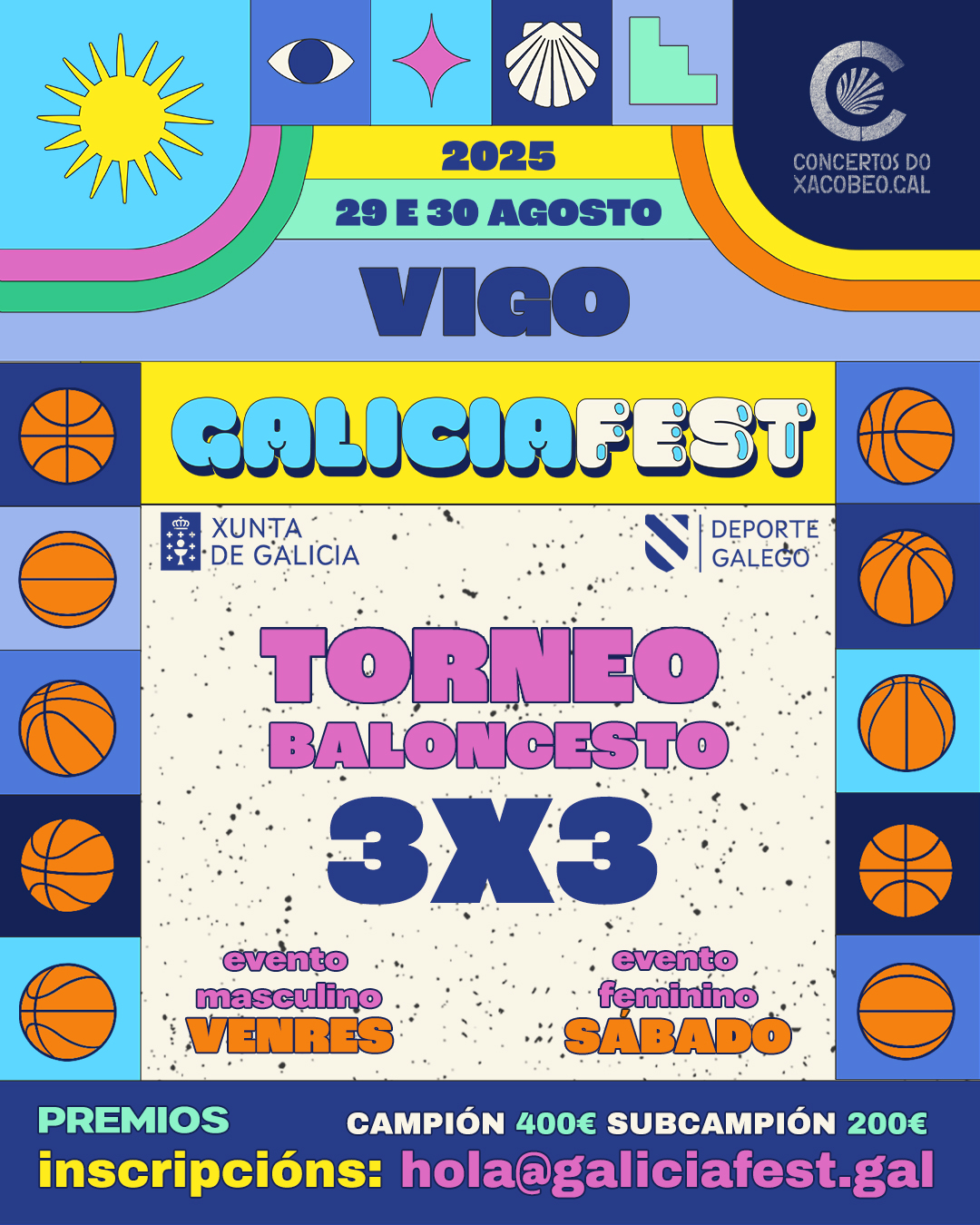 Un torneo 3x3 de baloncesto para jugársela en el Galicia Fest