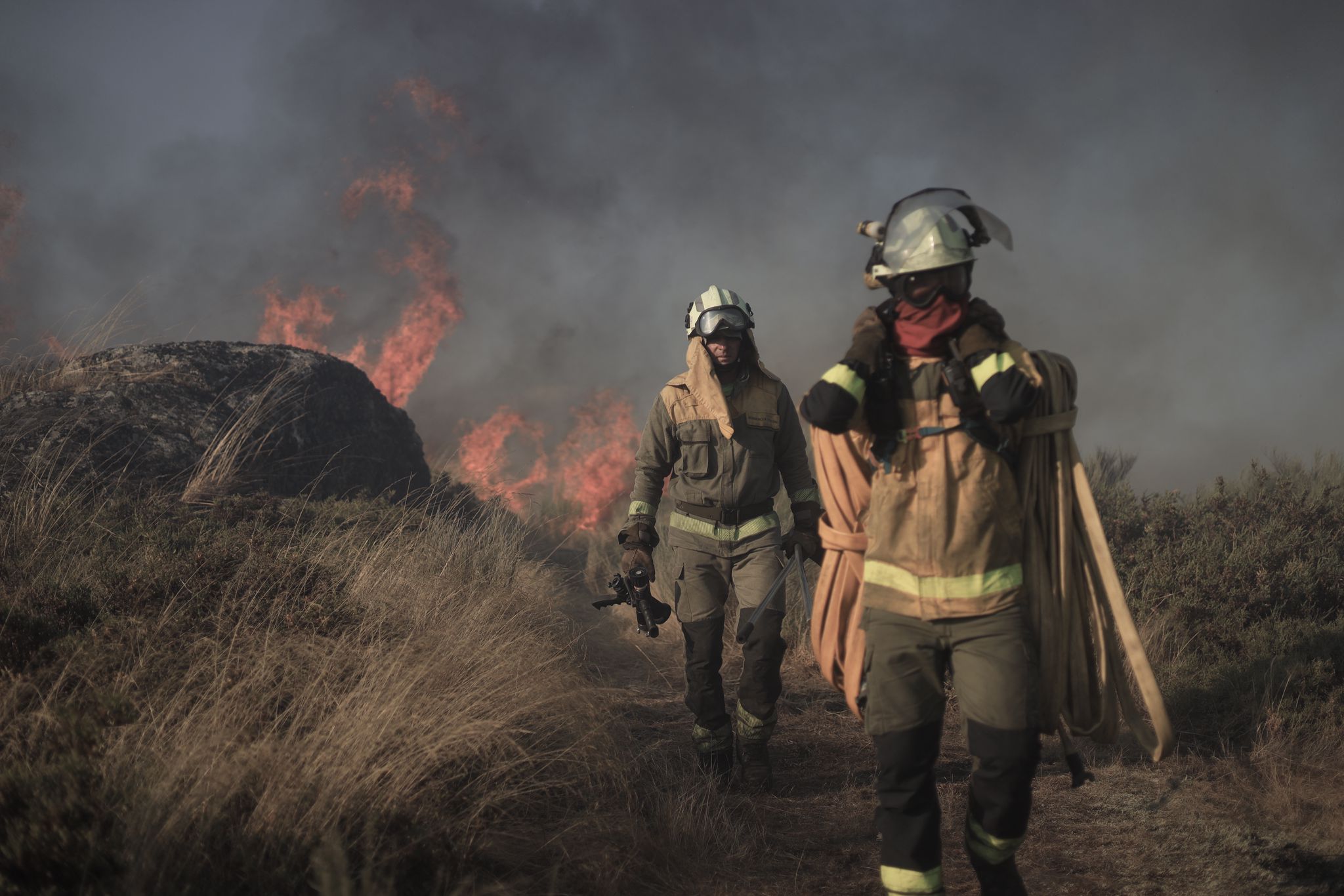 Segue activo o lume de Chandrexa de Queixa que arrasou 19.000 hectáreas