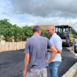 A obra de saneamento da Travesía de Novas, en Atios, entra na súa fase final