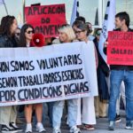 Concentración en Vigo en defensa das traballadoras da Protección e Reforma de Menores