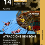 Atraccións con tres horas sen música nin megafonía, nas Festas do Alivio
