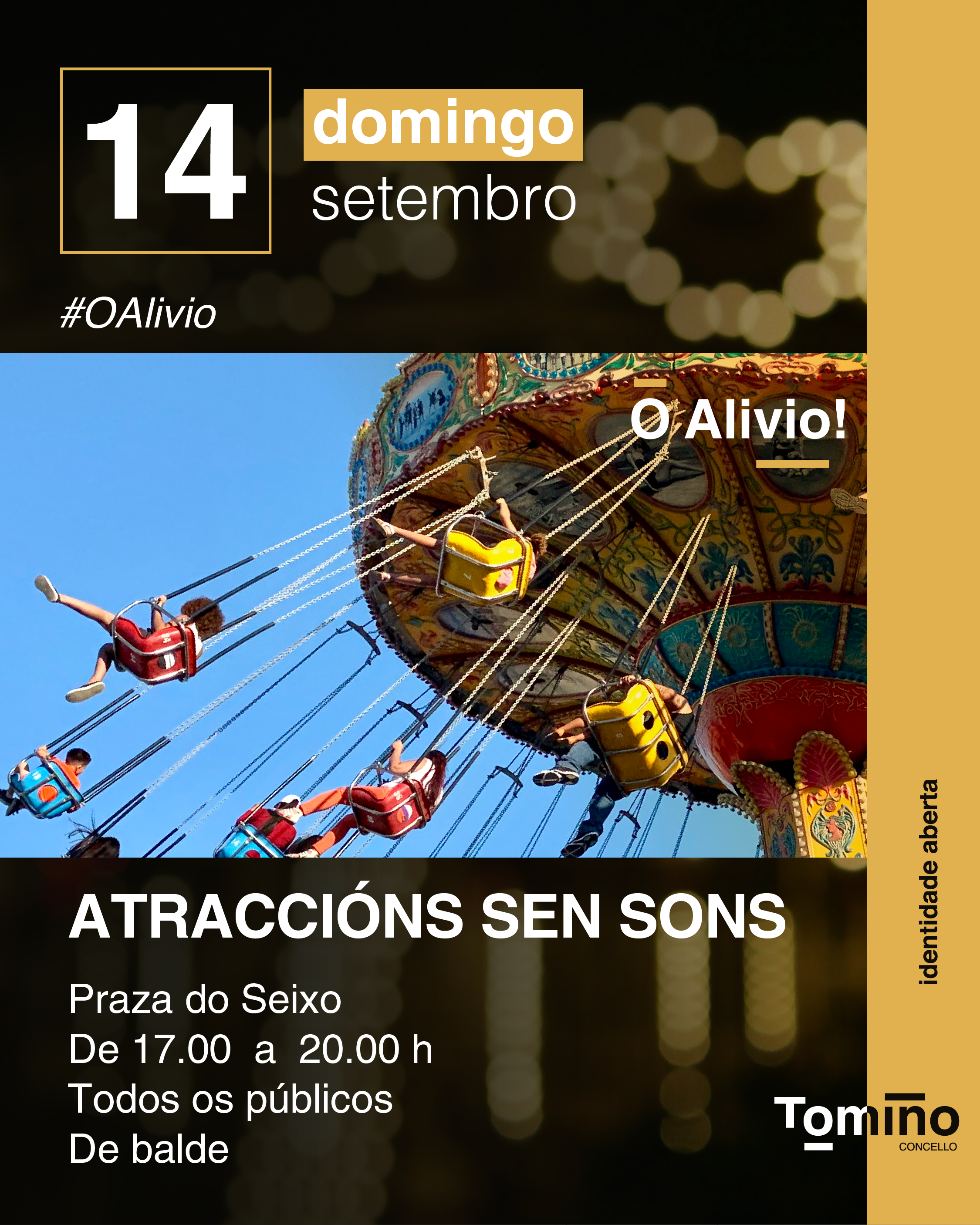 Atraccións con tres horas sen música nin megafonía, nas Festas do Alivio