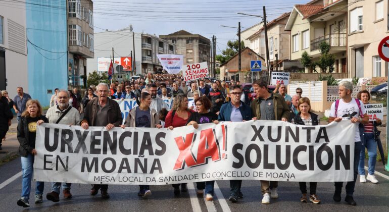 Moaña cumpre 200 semanas protestando polo desmantelamento da sanidade pública