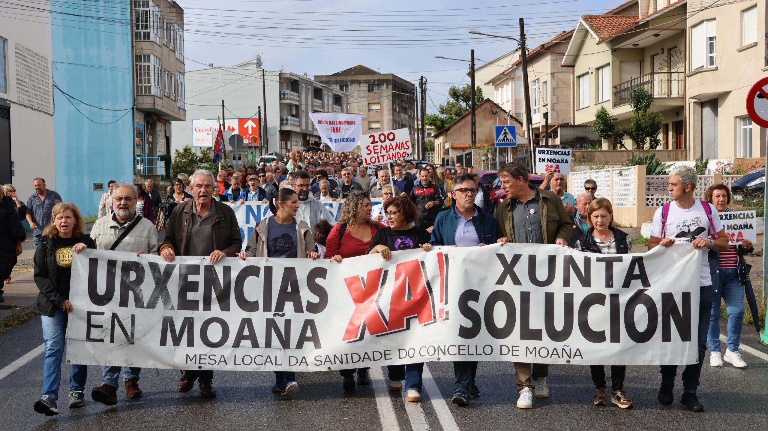 Moaña cumpre 200 semanas protestando polo desmantelamento da sanidade pública
