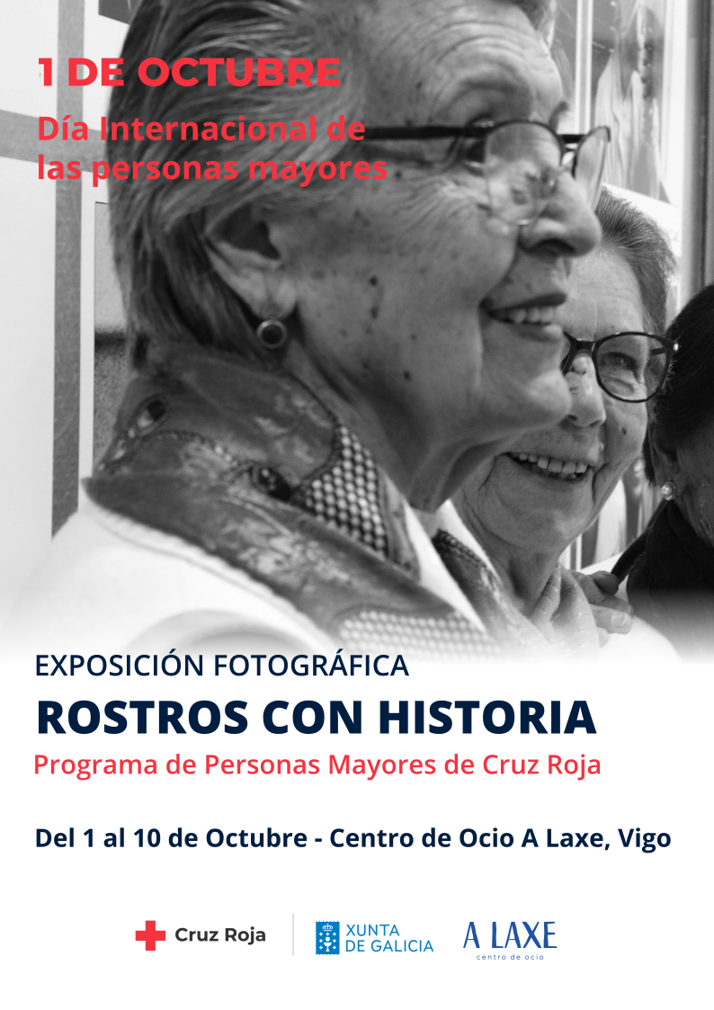 Cruz Roja visibiliza la fuerza de las personas mayores con la exposición “Rostros con historia”