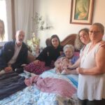 Cinco generaciones juntas, en Baiona