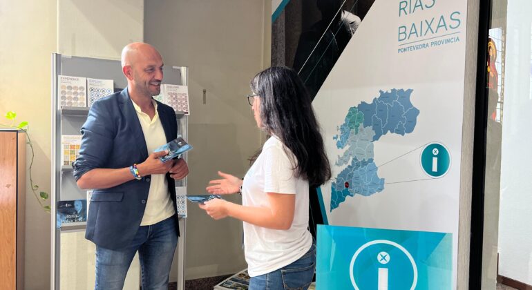 A oficina de Turismo do Porriño, punto de refrencia para peregrinos e visitantes