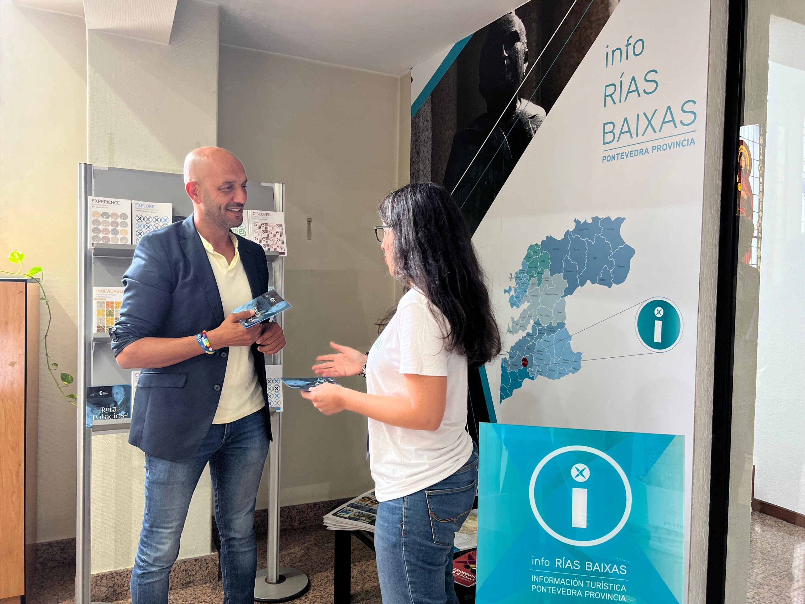A oficina de Turismo do Porriño, punto de refrencia para peregrinos e visitantes