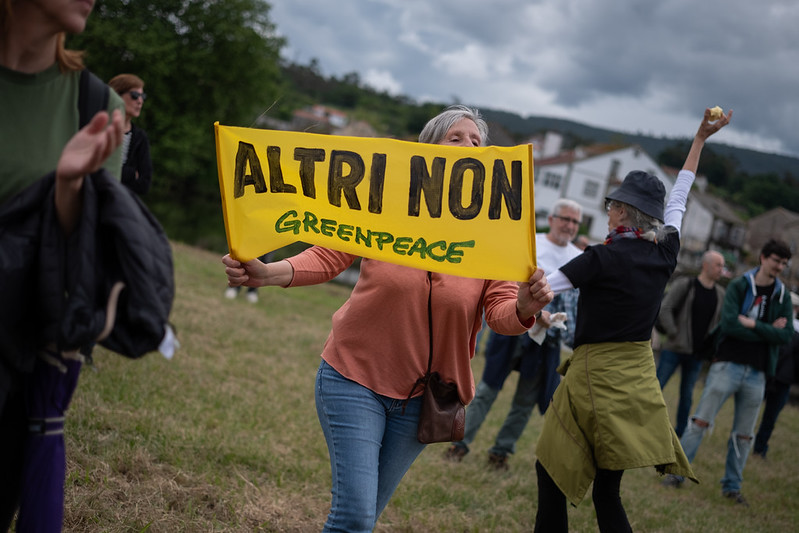 Greenpeace pide á Xunta que non autorice o proxecto de Altri ao quedar sen conexión eléctrica