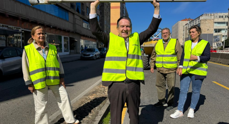 Retirados todos los soportes de la valla metálica de la Avenida de Madrid, empieza a construirse el bulevar