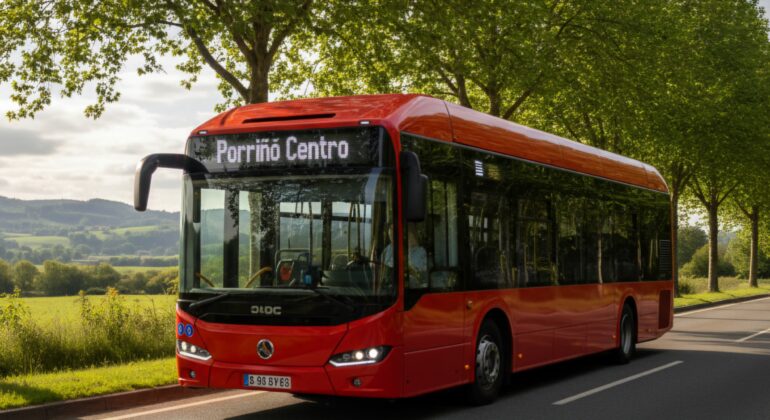 O Porriño tendrá un nuevo servicio de autobús eléctrico entre el centro y las parroquias